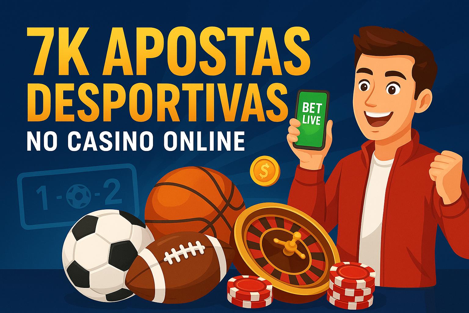 Apostas esportivas no cassino online 7K